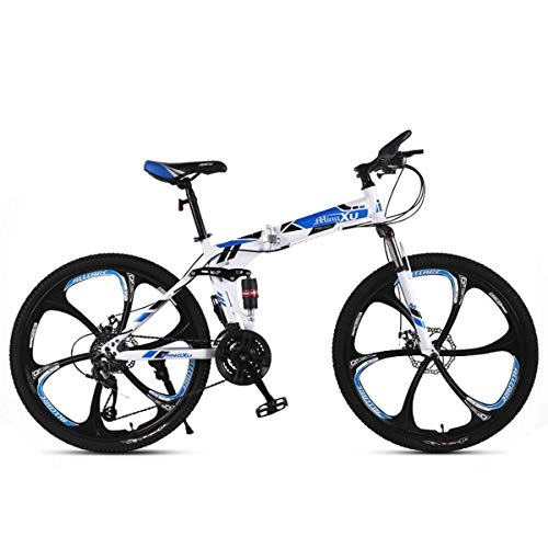 Mountain Bike pieghevoles : Dapang Mountain Bike / Biciclette Black 26 '' Wheel Telaio Leggero in Acciaio 21 / 24 / 27 Speed Shimano Disc Brake, 15, 21speed