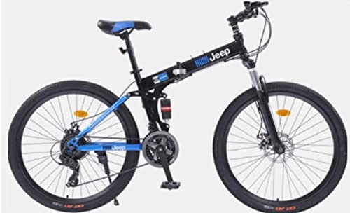 Mountain Bike pieghevoles : Design Moderno Bici Pieghevole Bici In Mountain Bike Con Antiscivolo Per Uomo O Donna Doppia Ruota Resistente All'usura Biciclette Ergonomico Sport Leggero Blue, 26 inches