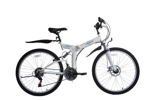Mountain Bike pieghevoles : Ecosmo - Mountain bike pieghevole, cambio "Shimano", 21 velocità, 66 cm