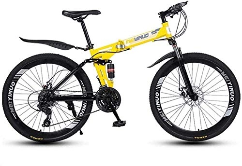 Mountain Bike pieghevoles : KRXLL Mountain Bike Speed ​​per Freni a Disco Forcella Full Frame in Alluminio Leggero per Sospensione