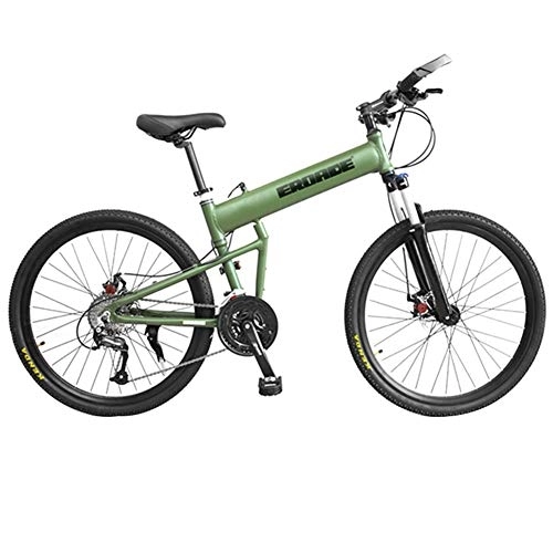 Mountain Bike pieghevoles : LNX Mountain Bike Pieghevole per Adulti - velocità 27 / 30 - Bicicletta con Freno a Doppio Disco (26 Pollici)