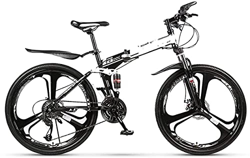 Mountain Bike pieghevoles : Mountain bike fuoristrada per adulti con ruote da 26 pollici, per bicicletta da strada pieghevole a velocità variabile a 24 velocità con telaio in acciaio al carbonio da corsa, per l'ambiente urbano e i