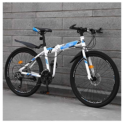 Mountain Bike pieghevoles : STRTG Bicicletta Pieghevole, Unisex Adulto Mountain Bike Folding, MTB Bici Pieghevole, 24 * 26 Pollici Bicicletta trasportabile21*24 * 27 velocità