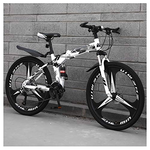 Mountain Bike pieghevoles : STRTG Bicicletta trasportabile, Unisex Adulto Mountain Bike Folding, MTB Bici Pieghevole, 24 * 26 Pollici Bicicletta Pieghevole, 21 * 24 * 27 velocità