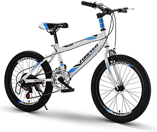Mountain Bike : 20-pollici a velocità variabile Mountain bike, sella confortevole, antiscivolo Pedale, Kids Bike, sicuro e Brake Sensitive (Color : Blue)