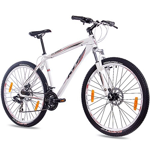 Mountain Bike : 68, 58 cm MOUNTAINBIKE da KCP GARRIOT Unisex con cambio SHIMANO a 21 colore bianco