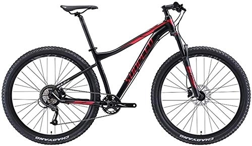 Mountain Bike : 9 velocità mountain bike, Adulto Big Wheels hardtail Mountain bike, telaio in alluminio Sospensione anteriore della bicicletta, Mountain Bike Trail, (Color : Red)