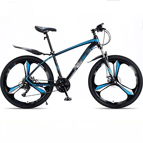 Mountain Bike : ASUMUI 26 pollici in lega di alluminio leggera bicicletta studente velocità variabile fuoristrada auto da corsa ammortizzante, per la neve da spiaggia (blue)