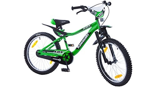 Mountain Bike : Bachtenkirch - Bicicletta per bambini, 20", Kawasaki KBX, altezza 30 cm, colore: Verde / Nero