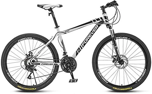 Mountain Bike : Bici della bicicletta 26 pollici Ruote, Off-Road biciclette, -alto tenore di carbonio della struttura d'acciaio, ammortizzante della forcella anteriore, doppio freno a disco, biciclette da strada 5-25
