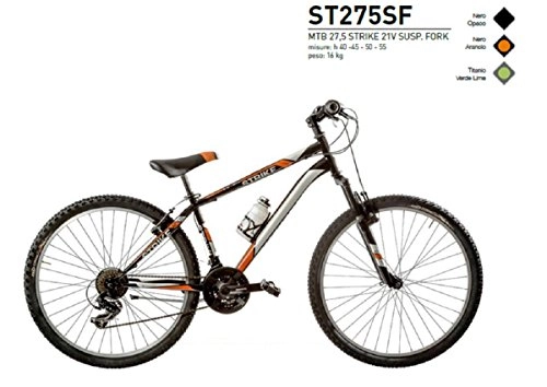 Mountain Bike : BICI STRIKE 27, 5 MOUNTAIN BIKE MODELLO ST275SF MADE IN ITALY (45 CM)