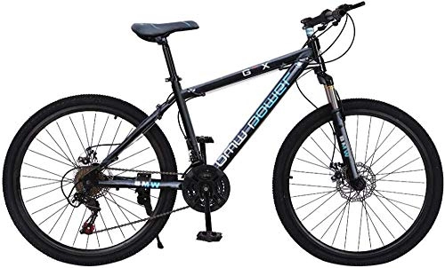 Mountain Bike : Bicicletta da 26 Pollici Junior in Alluminio Full Mountain Bike Stone Mountain 21 velocità-Blu