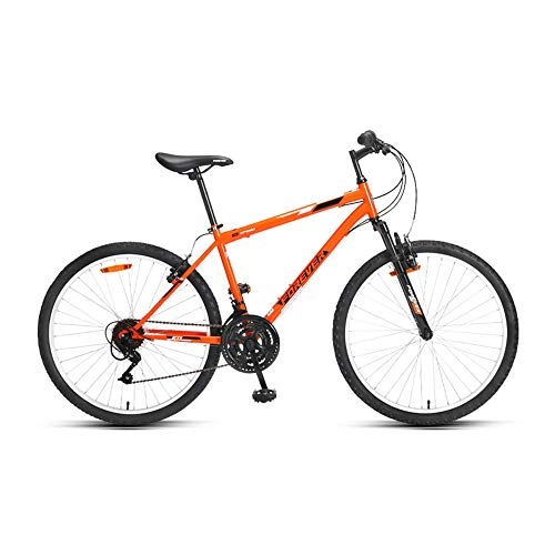 Mountain Bike : Bicicletta, mountain bike, bicicletta ammortizzata a 18 velocità, con telaio in acciaio ad alto tenore di carbonio, doppio freno a disco, per adulti e adolescenti, non facile da deformare, antisc
