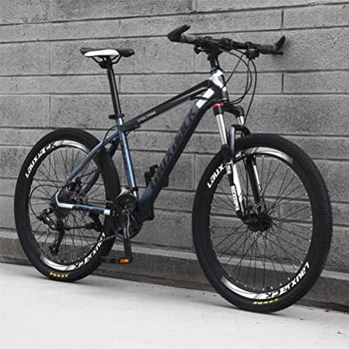 Mountain Bike : Bicicletta, Mountain Bike, Bicicletta da Strada da Città per Il Tempo Libero Sportivo a Doppia Sospensione da 26 Pollici (Color : Black Blue, Size : 30 Speed)