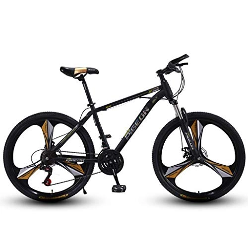 Mountain Bike : Bicicletta Mountainbike, Mountain bike, 26inch a rotelle, acciaio al carbonio telaio hardtail Biciclette da montagna, doppio freno a disco e forcella anteriore MTB Bike ( Color : B , Size : 24-speed )