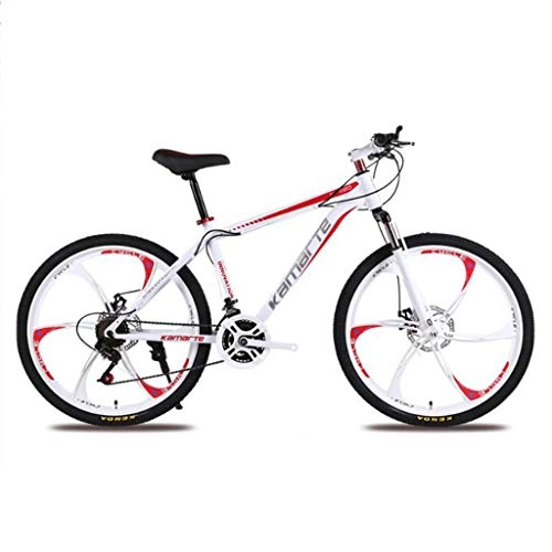 Mountain Bike : Bicicletta Mountainbike, MTB, Ravine Bike 24" ruota anteriore Sospensione Mountain Biciclette doppio freno a disco 21 24 27 accelera telaio in acciaio al carbonio ( Color : C , Size : 21 Speed )