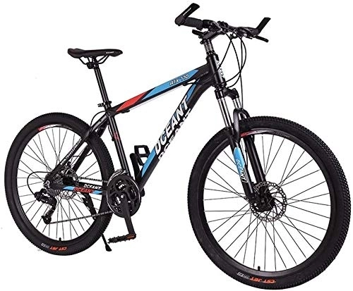 Mountain Bike : Biciclette pieghevoli, 21-velocità Sospensione Mountain Bike doppio freno a disco Forcella Anti-Slip, variabili Off-Road Velocità biciclette da corsa (Color : D)