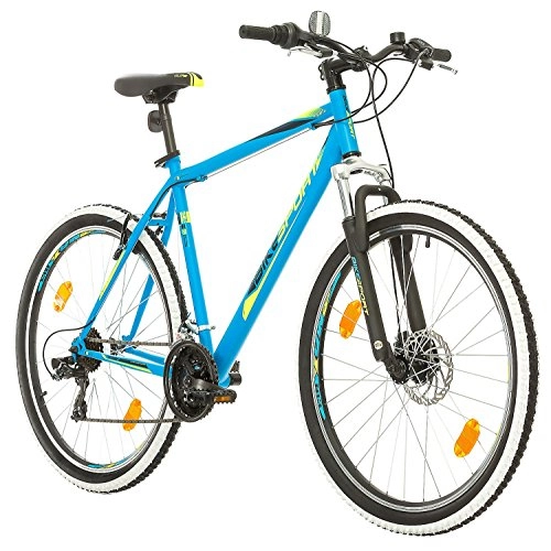 Mountain Bike : Bikesport Thunder Bicicletta Mountain Bike Uomo 27, 5", Shimano 21 cambios (Blu Opaco, L)