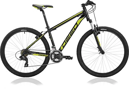 Mountain Bike : DEED Hoop 27, 5 Pollice 50 cm Uomini 21SP Freni a Cerchio Nero / Lime