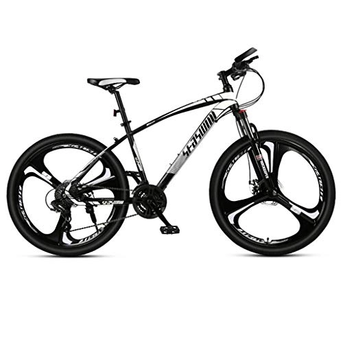 Mountain Bike : Dsrgwe Mountain Bike, 26” Mountain Bike, Acciaio al Carbonio Telaio Biciclette Hard-Coda, Doppio Disco Freno e Forcella Anteriore, 21 velocità, 24 velocità, 27 di velocità