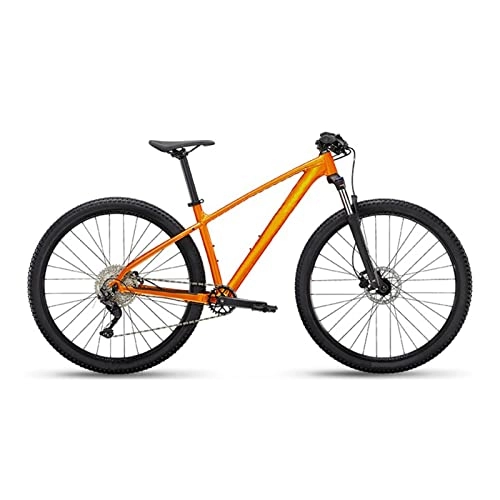 Mountain Bike : DXDHUB Mountain bike a 10 marce, ruote da 27, 5 pollici, chiusura frontale con blocco, freni a disco idraulici, adatto per terminali fuoristrada (colore: arancione, taglia: S)