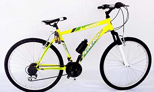 Mountain Bike : FAEMA Bici 26 MTB Forcella Ammortizzata Uomo Giallo Fluo