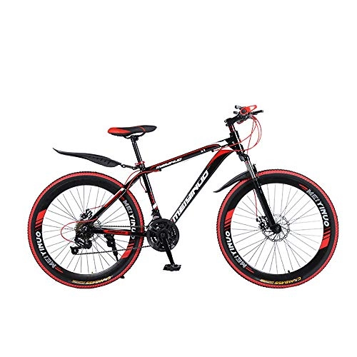 Mountain Bike : FLYFO 26-inch Adulti Mountain Bike, Alluminio Materiale della Lega, Ammortizzante Variabile Bikes velocità Student, 21 / 24 / 27 velocità Maschile E Femminile Bicicletta della Montagna, MTB, A, 24 Speed