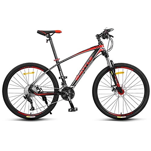 Mountain Bike : Freno a Disco con Telaio in Alluminio Leggero da 30, 5 'Unisex' s Mountain Bike da 27, 5 '(Versione Alta), Rosso
