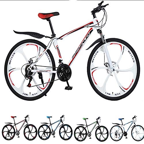Mountain Bike : Fslt Mountain Bike Fat Bike Bici ammortizzatori Bici velocità variabile Bici da Strada Bici da Corsa Doppio Disco Freno Six_Cutter_Wheel_87cm_21
