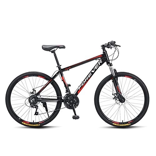 Mountain Bike : FUFU Bici di Montagna da 24 Pollici, Adulto della Bicicletta, Studente all'aperto Sport Ciclismo, 24-velocità (Color : Red)