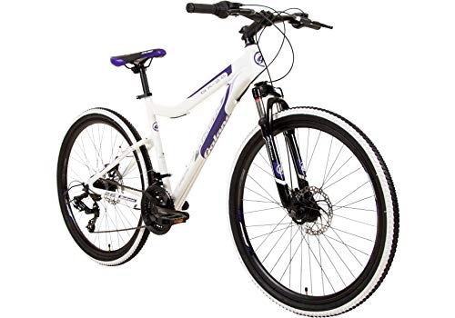 Mountain Bike : Galano GX-26 - Mountain bike Hardtail da 26 pollici, per donna / ragazzo, 44 cm, colore: Bianco / Viola