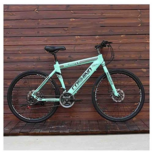 Mountain Bike : GAOTTINGSD - Bicicletta da mountain bike per adulti per mountain bike, da uomo, da donna, con ruote da 24 pollici, regolabile, con doppio freno a disco (colore: blu, dimensioni: 24 velocità)