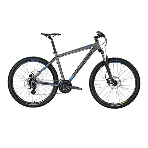 Mountain Bike : Genesis Mountain Bike Hardtail Solution 2.9 Disc 27, 5, Grigio Scuro Opaco, 38