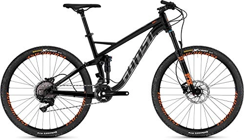 Mountain Bike : Ghost Kato FS 5.7 al U 27.5R Fullsuspension Mountain Bike 2019, Night Black / Titanium Gray / Monarch Orange, M / 46cm
