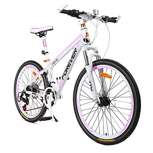 Mountain Bike : GPAN Bici Mountain Bike Bicicletta Mountain Bike Femminile, 24 Pollici MTB 24 velocità Bicicletta, 85% Assemblata, Freni a Disco, B