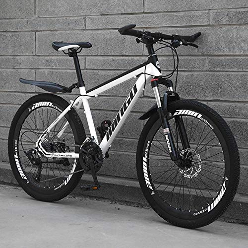Mountain Bike : GUIO Variable Speed Bicycle 24 inch / 26 inch Mountain Bike 21 / 24 / 27 / 30 Cross Country Bicycle Adult, Style 3, 24 Inches(140-170cm)