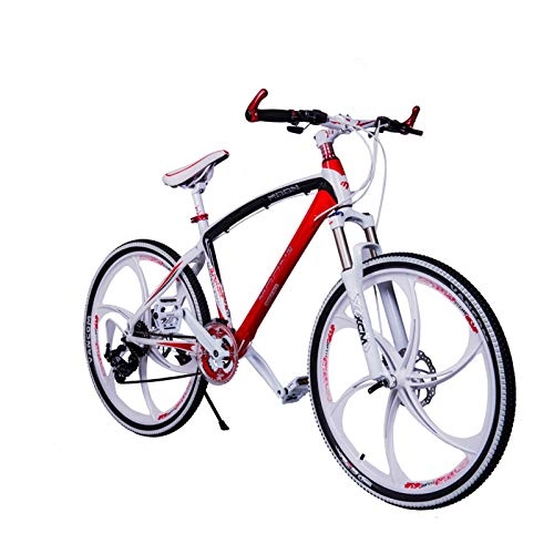 Mountain Bike : haozai Bici da Mountain Bike, Telaio in Lega di Alluminio, 24 Quadrante velocità Variabile, Freno A Disco Meccanico, ciclette per Casa, 26 Pollici