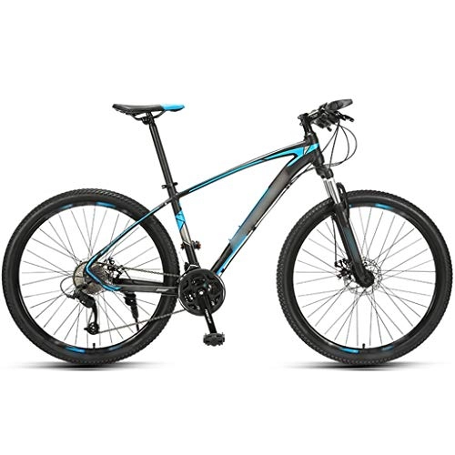 Mountain Bike : Hardtail Bicicletta Fuoristrada A 27 Velocità, Biciclette Leggere A Velocità Variabile Da Uomo E Da Donna In Lega Di Alluminio, MTB Con Ruote Da 27, 5 Pollici ( Color : Blue , Size : 27.5 inches )