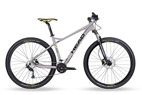 Mountain Bike : Head X-Rubi I, Mountain Bike Ragazzo, Grey Matt / Yellow, 44 cm