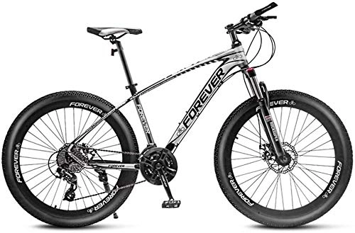 Mountain Bike : HFFFHA 24 Mountain Bike Pollici degli Uomini, -Alto tenore di Carbonio in Acciaio Hardtail Mountain Bike, Biciclette con Sospensione Anteriore Sedile Regolabile (Size : 27 Speed)