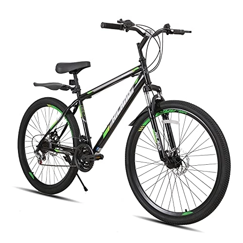 Mountain Bike : Hiland Mountain Bike Bicicletta da 27, 5 Pollici 21 Velocità, MTB con Freno Anteriore e Posteriore, Grigio