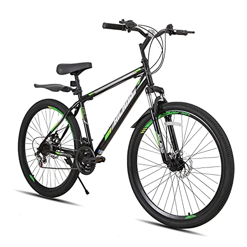 Mountain Bike : Hiland Mountain bike, Bicicletta libera da 26, 27, 5 29 pollici, 21 velocità, freno anteriore posteriore per MTB, colore grigio…
