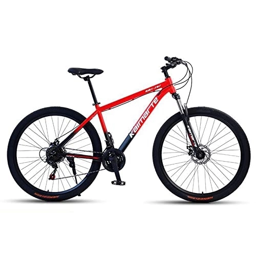 Mountain Bike : HTCAT Bicicletta, Bici for pendolari, Mountain Bike con Cambio 24-27, Alluminio, Adatta for sentieri stradali Spiaggia Neve Giungla. (Color : Red, Size : 27 Speed)