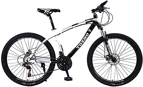 Mountain Bike : HYLK Biciclette Fuoristrada da Montagna, Biciclette da Esterno, bicicletteper Studenti, Biciclette a velocità variabile con Freno a Disco a Doppio Ammortizzatore