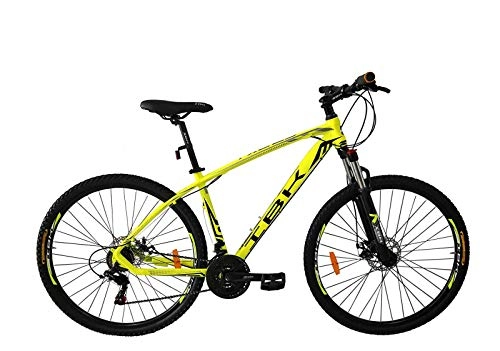Mountain Bike : IBK Bici Bicicletta MTB 29'' TXC Alluminio Shimano 21V Giallo