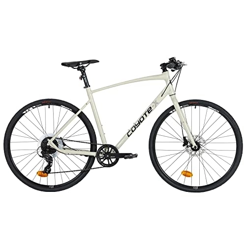 Mountain Bike : Insync Bikes Coyote X-Wallstreet Gent 19x700 21spd, in Lega, Freno a Disco, Bicicletta, Urbano, Ibrido Uomo, Bianco Sporco, 19 inch Frame