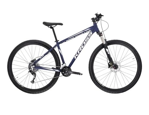 Mountain Bike : Kross Hexagon 8.0 Mountain bike S telaio 29 pollici freno a disco, cambio Shimano a 24 marce, bicicletta Hardtail nero grigio bianco