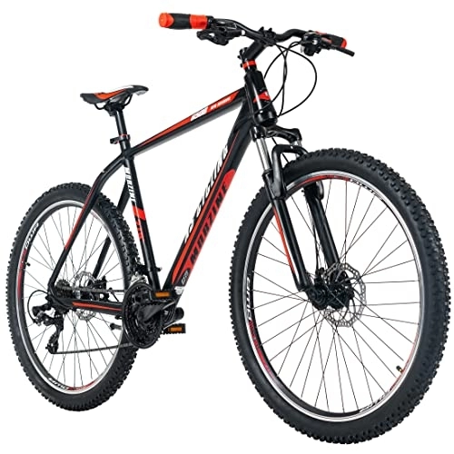 Mountain Bike : KS Cycling, Mountain bike Hardtail 27, 5'' Morzine nero rosso Unisex adulto, 27, 5 Zoll, 53 cm