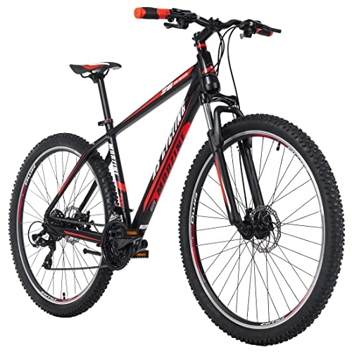 Mountain Bike : KS Cycling, Mountain bike Hardtail 29'' Morzine nero / rosso Unisex adulto, 29 Zoll, 48 cm