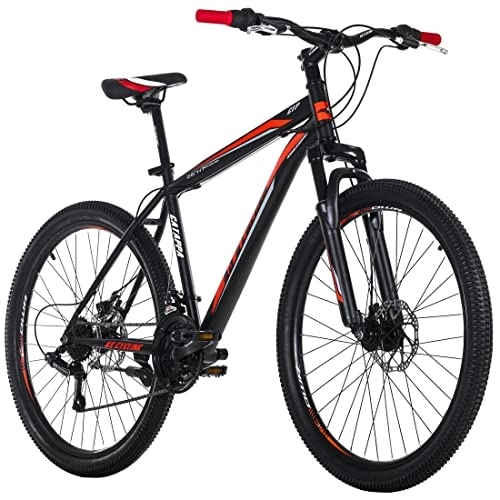 Mountain Bike : KS Cycling, Mountain bike Hardtail Catappa nero / rosso RH Unisex adulto, 26 Zoll, 46 cm